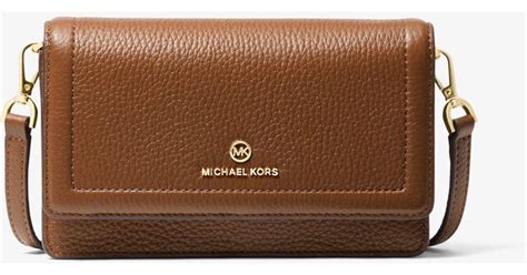 michael kors pebbled leather and logo convertible crossbody|Michael Kors mercer extra small.